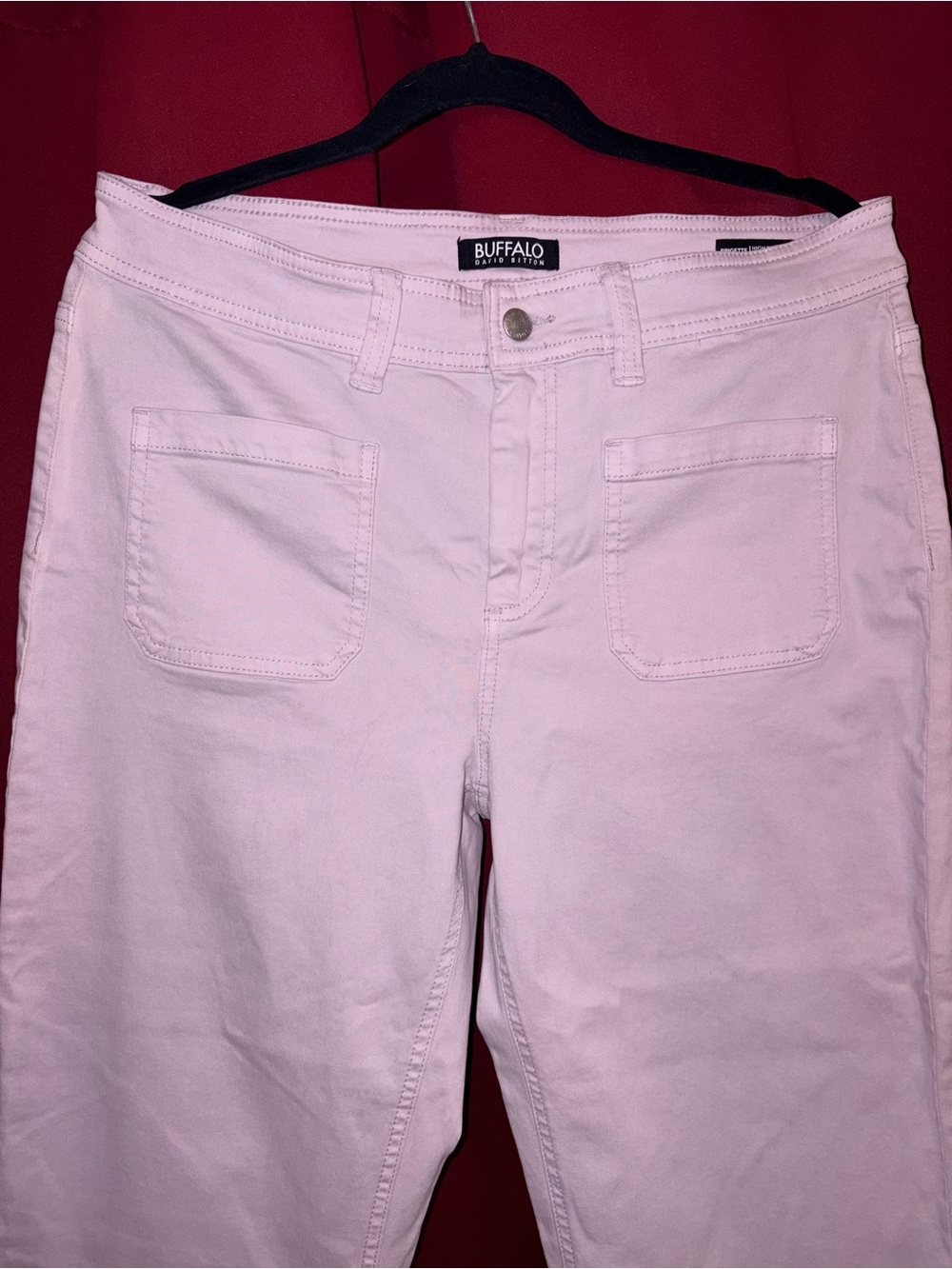 Buffalo David Bitton Women's Pastel Pink High-Rise Jeans